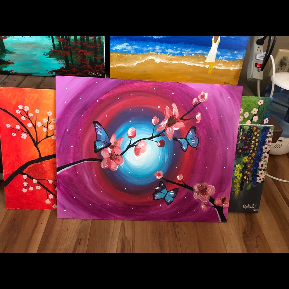 Beautiful acrylic painting!!